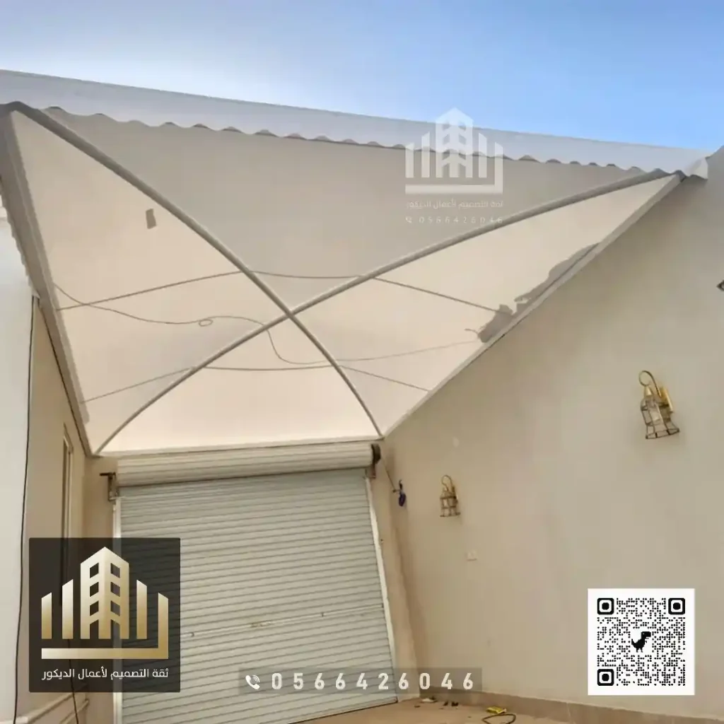 تركيب مظلات حدائق في شمال الرياض في حي الملقا