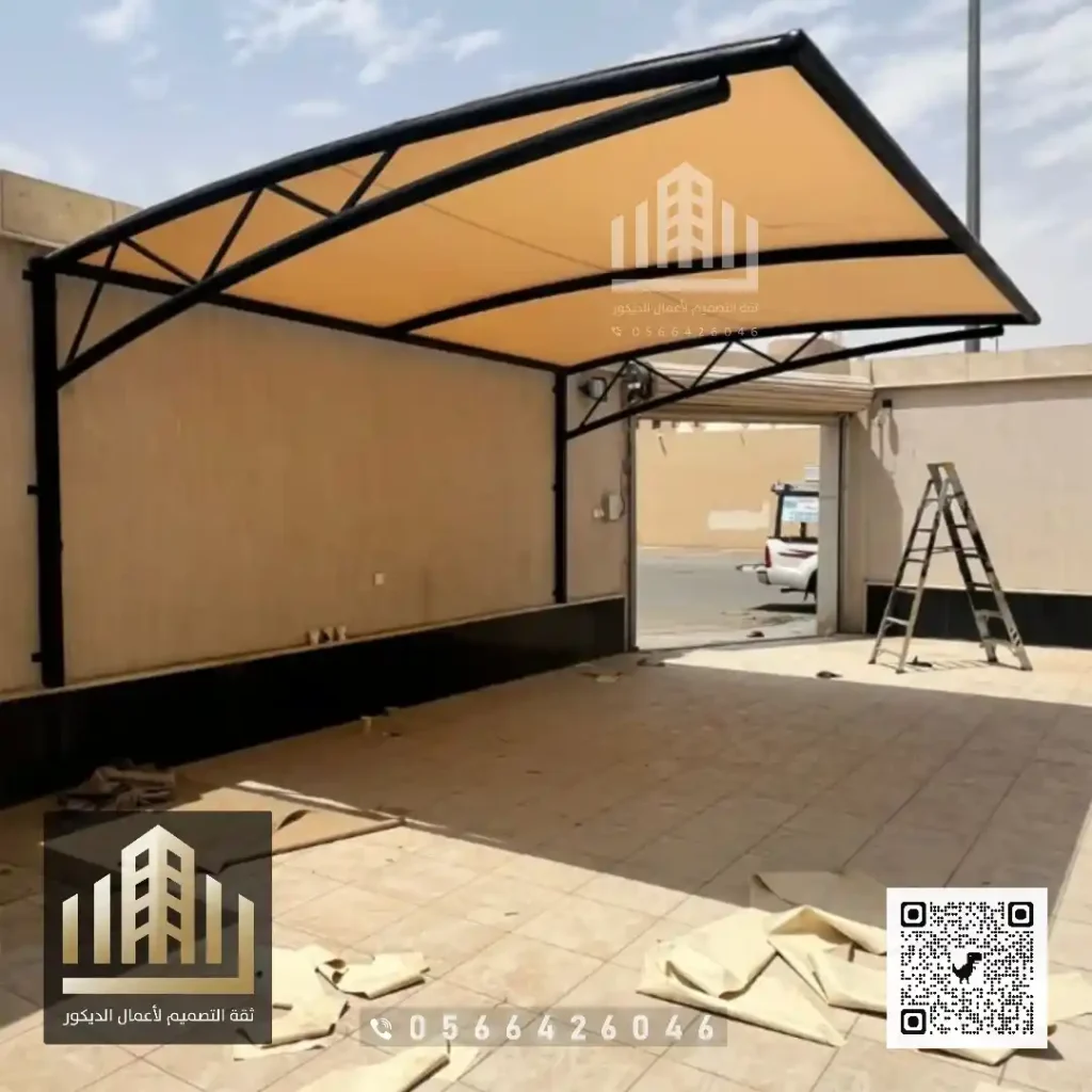مظلات سيارات جاهزة في جنوب الرياض في حي بدر