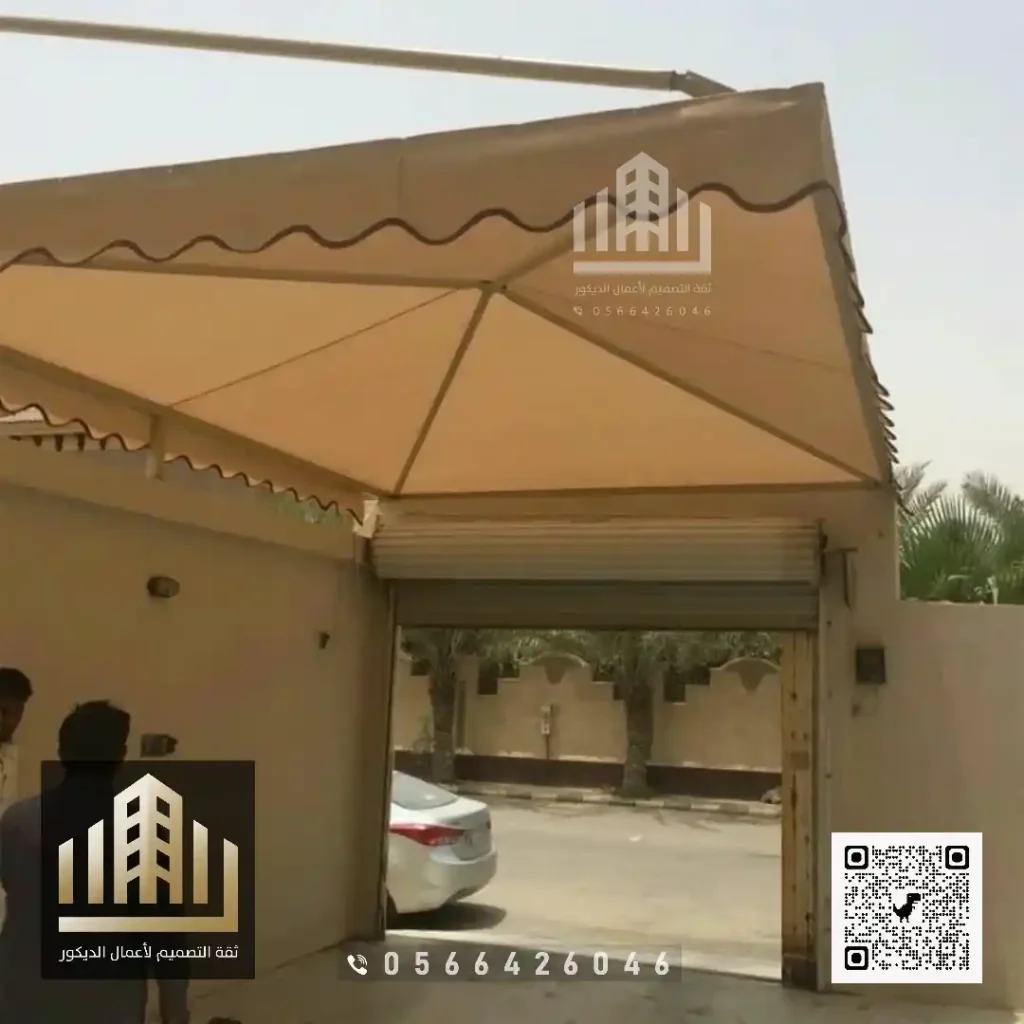 مظلة ساندوتش بانل في شمال الرياض في حي العقيق